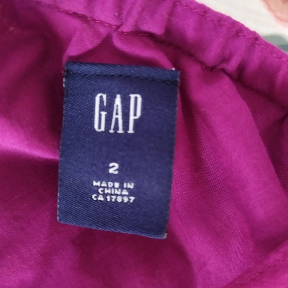 GAP Fuchsia Tiered Ruffle Eyelet Summer Dress - Picture 6 of 6